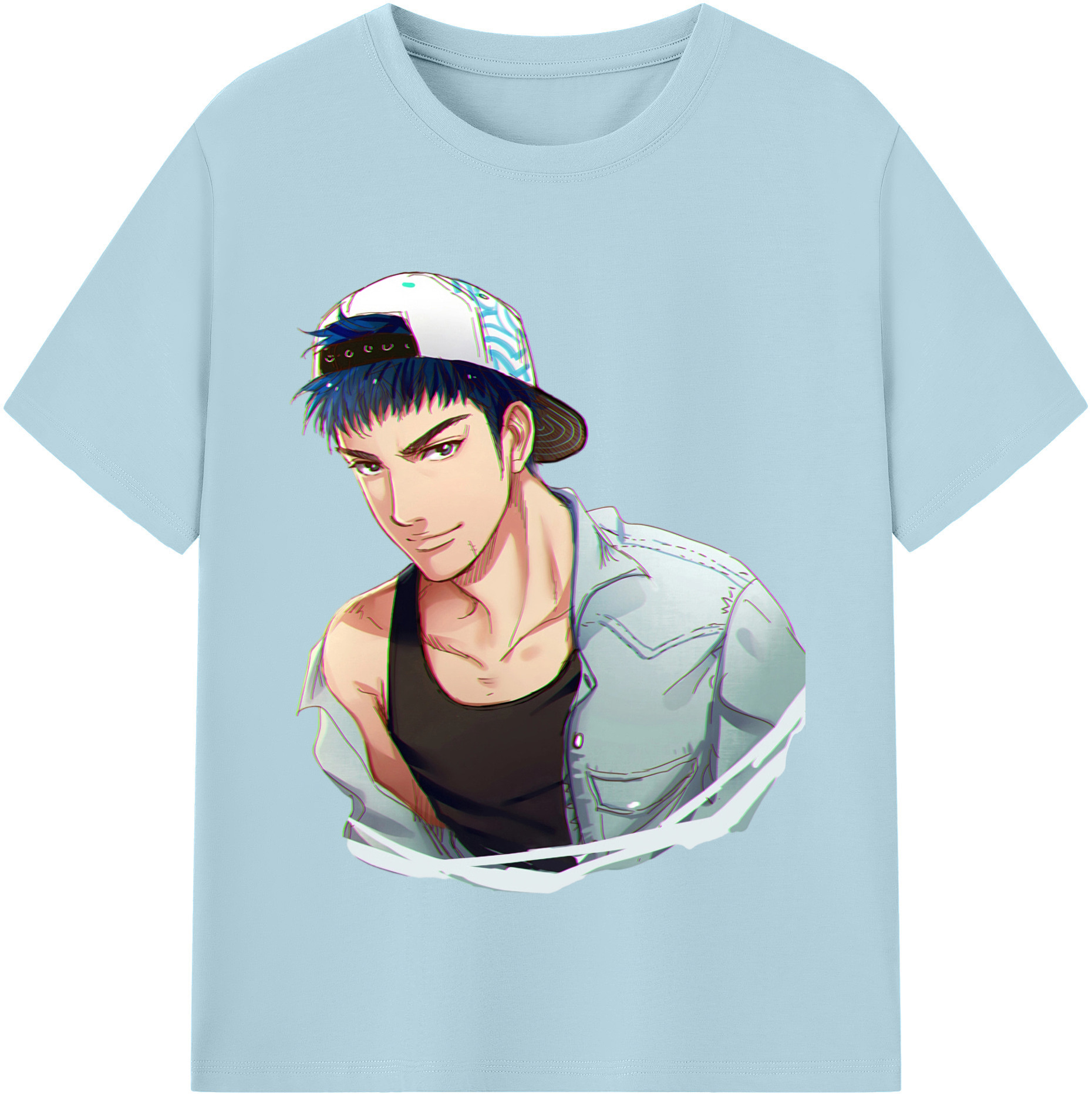 SLAM DUNK／スラムダンク 綿100％半袖Tシャツ（フロントプリント）